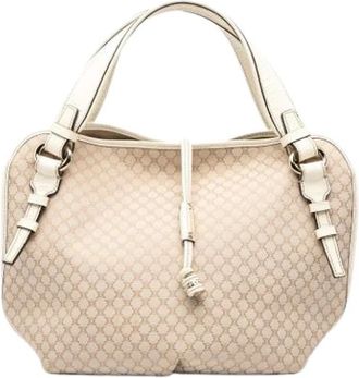 Celine Pre-owned Canvas Handtas - Dames - Vintage Handtas - Beige - ONE Size - Vintage