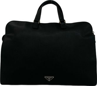 Prada Black Leather Briefcase (Pre-Owned)