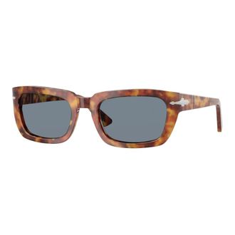 Persol Sunglasses, unisex, Brown, 54 MM, Stylish Sunglasses in Green Havana