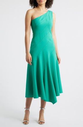 Vince Camuto Laguna One-Shoulder Dress in Emerald at Nordstrom Rack, Size 12
