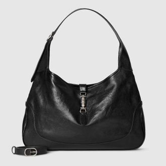 Gucci Jackie 1961 Large Crossbody Bag, Black, Leather
