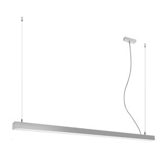 Thoro L&aacute;mpara de techo gris aluminio 3000k alt. 150 cm