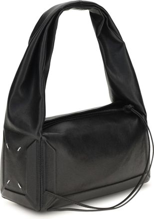Maison Margiela Womens Small East West Shoulder Bag Black Mutton