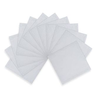 Solino Home Cotton Linen Plain Cocktail Napkins - Dru, 6 x 6 in Light Grey at Nordstrom, Size Small