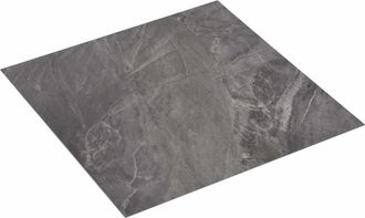 vidaXL Tablones De Suelo Autoadhesivos Negro 30,5 X 30,5 Cm 20 Uds. Vidaxl