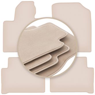 OEM Alfombrillas Premium Beige Para: Kia Sorento Iv Xl H&iacute;brido Suv 2020