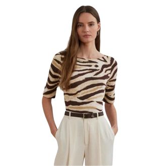 Ralph Lauren Pullover a maniche corte Eyelah - - Knitwear - Donna - Multicolore - L