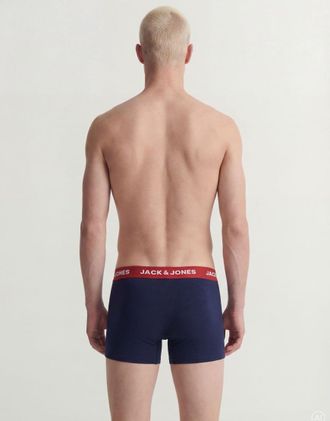 Jack & Jones confezione da 12 boxer aderenti in jersey elasticizzato neri-Nero