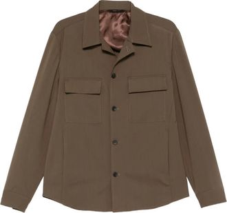 BRIGLIA 1949 John shirt jacket - Brown