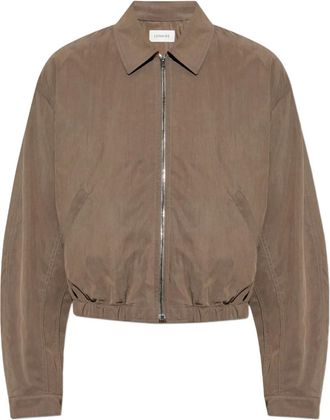 Christophe Lemaire Bomber con zip - Marrone