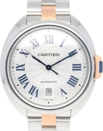 Cartier Pre-owned Vintage Polshorloge - Heren - Vintage Horloges - Wit - ONE Size - Vintage