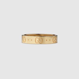 Gucci Icon 18k Thin Band, Yellow, Yellow Gold