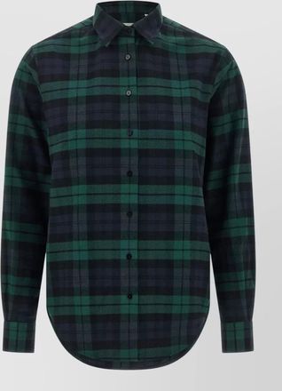 Xacus cotton flannel tartan long-sleeve shirt