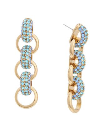 Oscar De La Renta Oscar De La Renta 14K Bull Horn Link Earrings