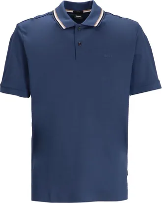 HUGO BOSS Blue Slim Fit Logo Polo