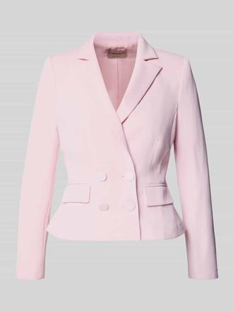 Rinascimento Rinascimento Blazer mit Reverskragen und doppelreihigem Knopfverschluss in Rosa, Gr&ouml;&szlig;e L