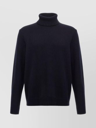 Zanone ribbed virgin wool turtleneck sweater