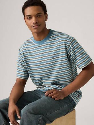 Levi's Red Tab Vintage Tee - Mens - XL - Multi Colour / Tobi Stripe Indigo Wash Heather Jersey