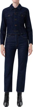 A Gold E 90s Pinch Waist Crop Jean In Reissue