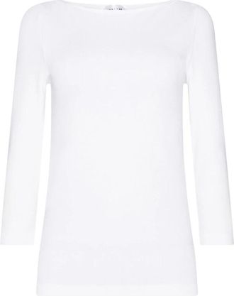Wolford Cordoba Top Lange Mouwen - Dames - Longsleeves - Wit - M - Katoen - Tops