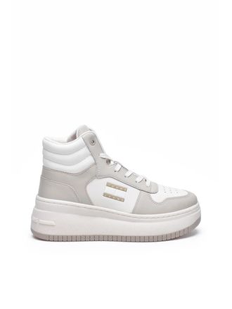 Tommy Jeans White High-Top Basket Sneakers