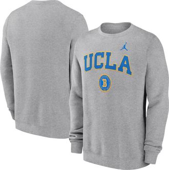 Jordan Brand Mens Jordan Brand Heather Gray UCLA Bruins Legacy Classic Pullover Sweatshirt at Nordstrom, Size Small