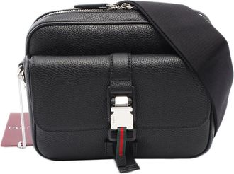 Gucci Pre-owned Gucci Small Soft Grainy Calfskin Web Crossbody Ladies 52768D1IMIKXHJSV