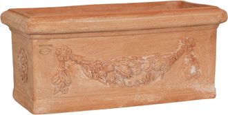 Biscottini International Jarr&oacute;n De Terracota Macetero Exterior 61x29x27 Cm Made In Italy Maceta Para Jard&iacute;n Jardinera De Balc&oacute;n Florero Para Plantas