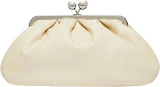 Max Mara Pasticcino Bag Medium - Dames - Clutches - Wit - ONE Size - Leer - Tassen