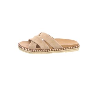 Gabor Sandaal met twee banden van leer - Dames - Schoenen - Beige - Maat: 42 EU Leer