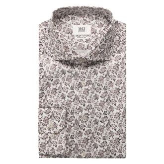 Eterna Cr&egrave;me Overhemd Lange Mouw 2618 X682 - Heren - Casual Overhemden - Veelkleurig - 4XL - Overhemden