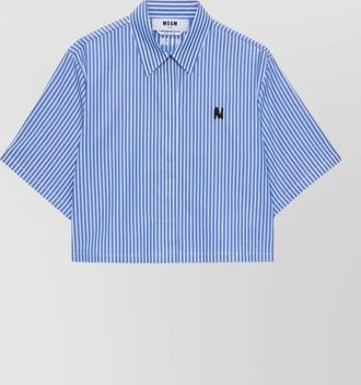 Msgm casual short sleeves striped pattern top