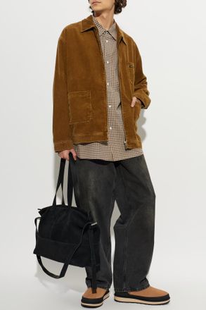 Golden Goose Cotton Jacket With Pockets, Mens, Brown