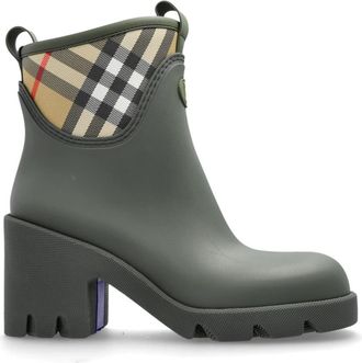 Burberry Gehakte regenlaarzen Marsh - Dames - Regenlaarzen - Groen - 36 EU - Schoenen