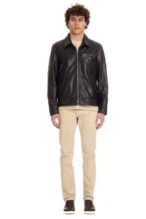 Salvatore Santoro Supersoft Nappa Bomber Jacket