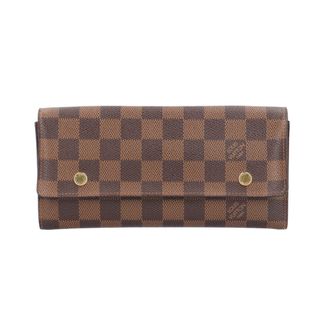 Louis Vuitton Damier Brown Damier Canvas Long Wallet (Bi-Fold) (Pre-Owned)