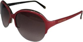 Celine Pre-owned Plastic Zonnebril - Dames - Vintage Accessoires - Rood - ONE Size - Vintage