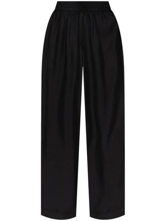Lisa Yang silk track pants - Black