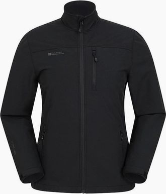 Mountain Warehouse Mens Mountain Warehouse Mens Grasmere Soft Shell Jacket - Black - Size: 38/Regular