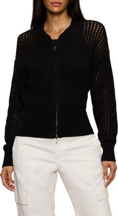 Sanctuary Laguna Openwork Sweater in Black at Nordstrom, Size Xx-Small P