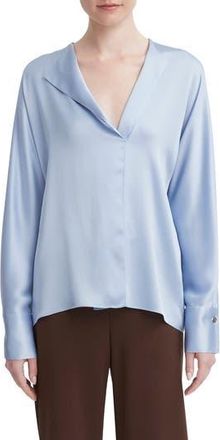 Vince Dolman Sleeve Silk Top in Lt Pacific Opal at Nordstrom Rack, Size Medium