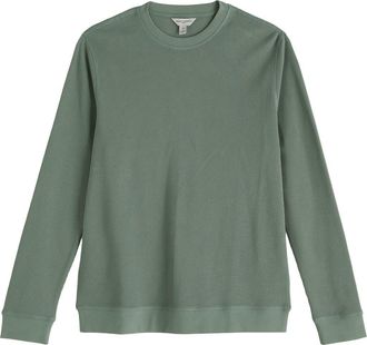 Seasalt Cornwall Jackline Waffle Knit Organic Cotton Top in Dusky Green at Nordstrom, Size Xx-Large
