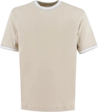 Eleventy T-shirt met ronde hals - Heren - T-shirts - Grijs - L - Katoen - Tops