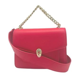 Bulgari Pre-owned Vintage Crossbody Bag - Dames - Pre-owned - Roze - Maat: ONE Size Leer