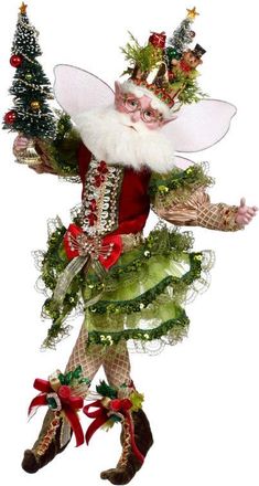 Mark Roberts Christmas Tree Fairy, Medium in Moss Green at Nordstrom
