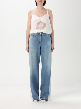Elisabetta Franchi Tuta in denim di cotone Elisabetta Franchi