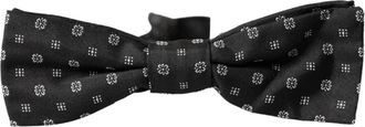 Dolce & Gabbana Zijde Fantasy Verstelbare Nek Papillon Strikdas - Heren - Accessoires - Grijs - ONE Size - Accessoires