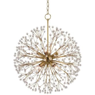 Hudson Valley Lighting Dunkirk Ara&ntilde;a 8 Luces Lat&oacute;n, Cristal