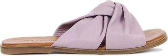 Lina Locchi Slippers - Dames - Sandalen - Roze - 37 EU - Leer - Schoenen