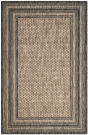 Safavieh Alfombra beige / negro 201 x 290 cm